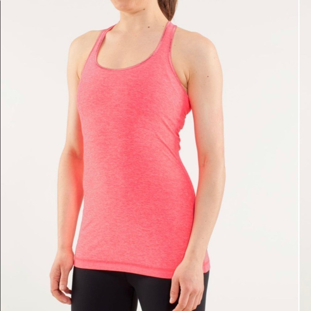 LULULEMON Cool Racerback Tank Heathered Flash